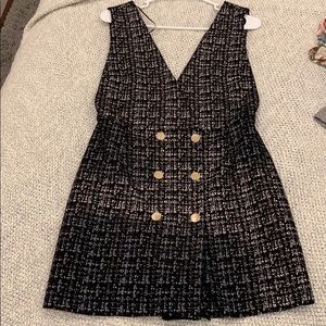 Zara Faux-Suede Button Up dress